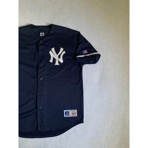 VTG Y2K New York Yankees Baseball Tee Diamond Collection‎ Majestic MLB Sz L